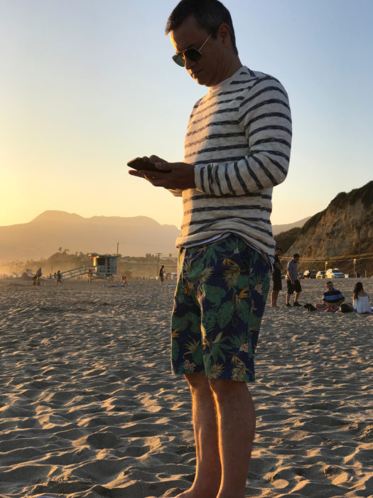 Men's beach style outfit