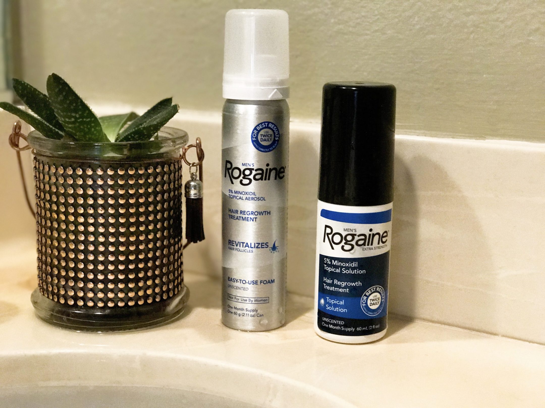 Getting ahead with Rogaine #headstart #rogaine men's beauty blogger