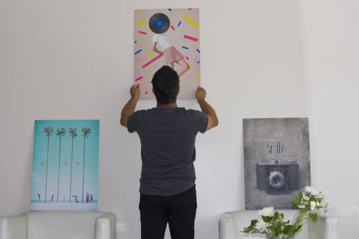 deciding where to place the displate wall art