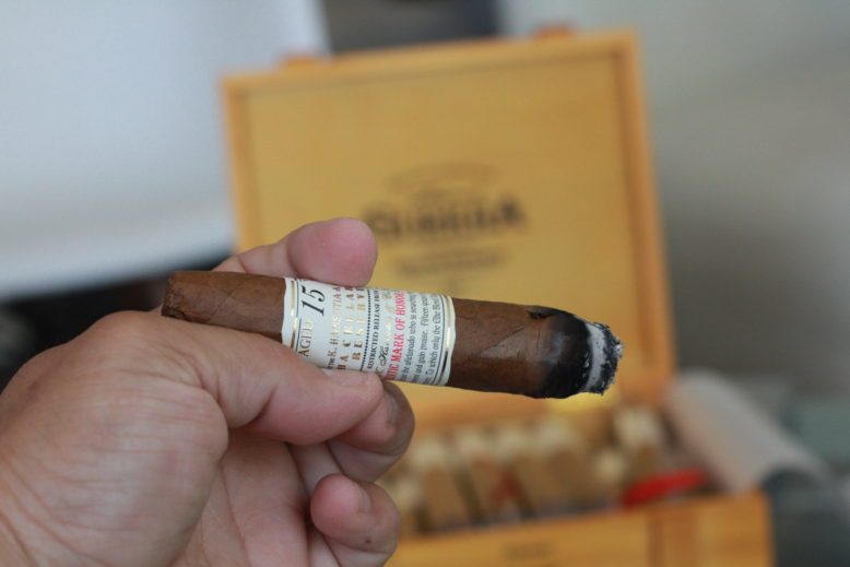 Lighting a Gurkha Cigar